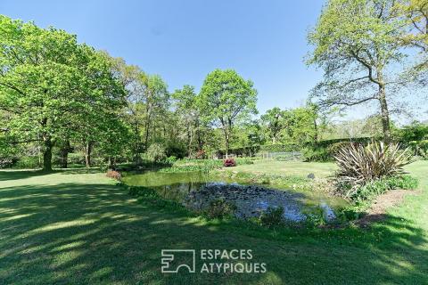 Propriété de charme avec lac privé