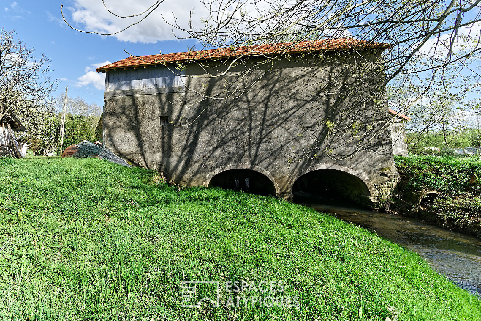Old mill in a green setting