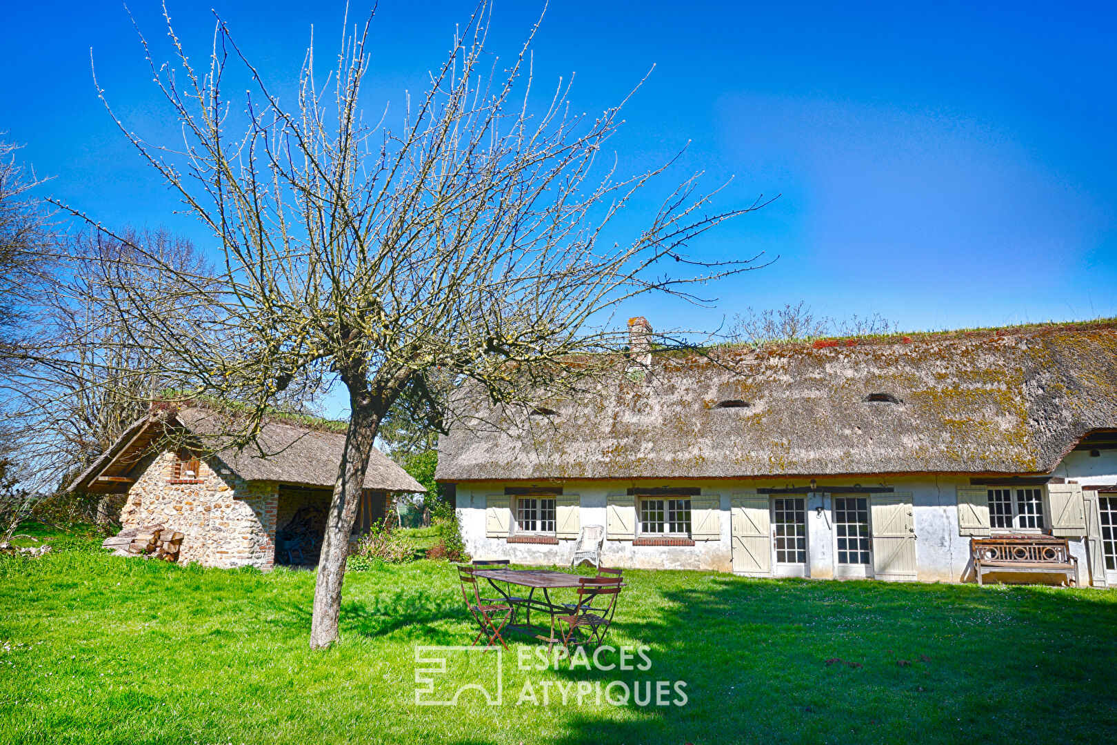 Authentique chaumière normande au calme