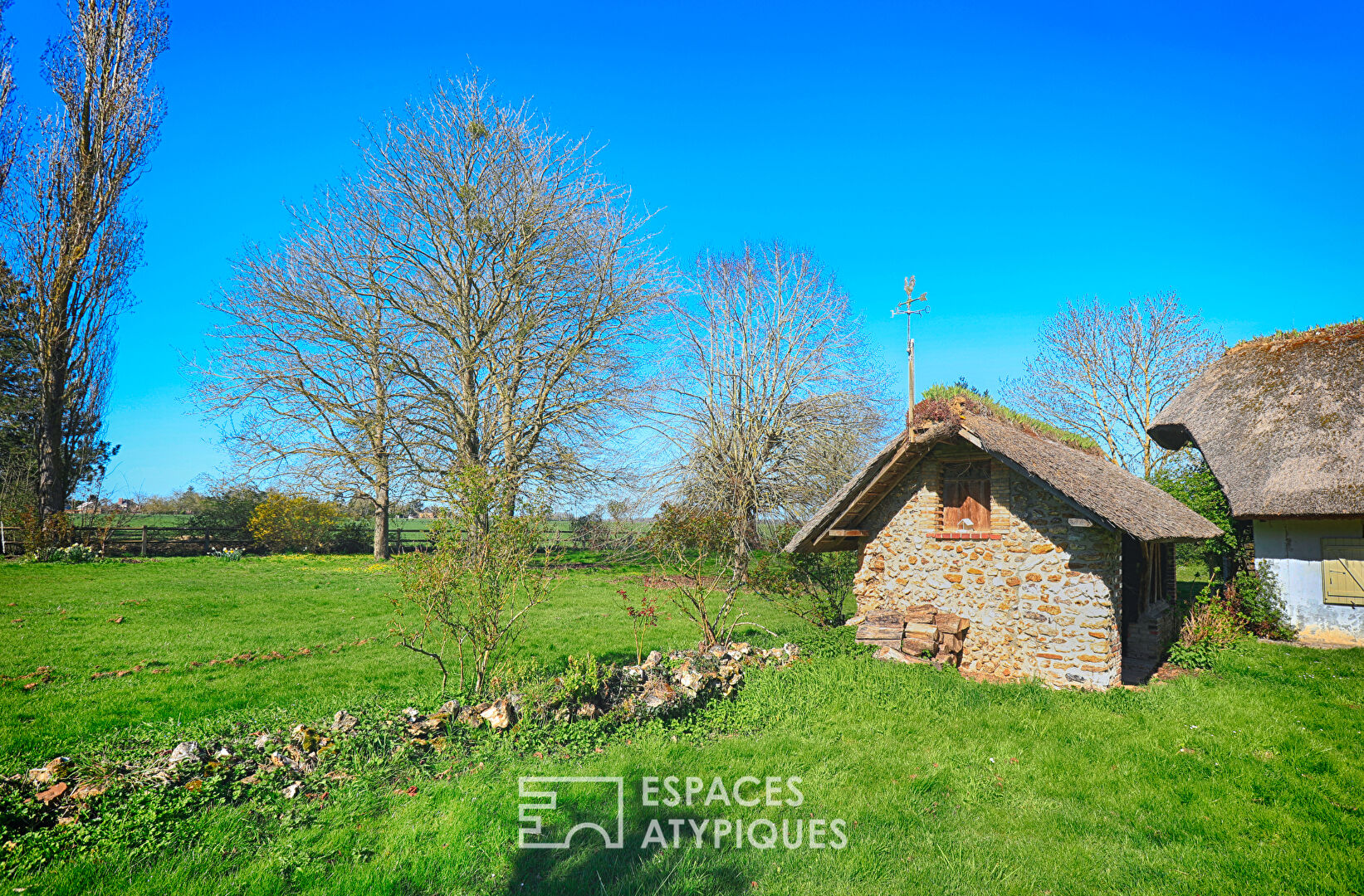 Authentique chaumière normande au calme