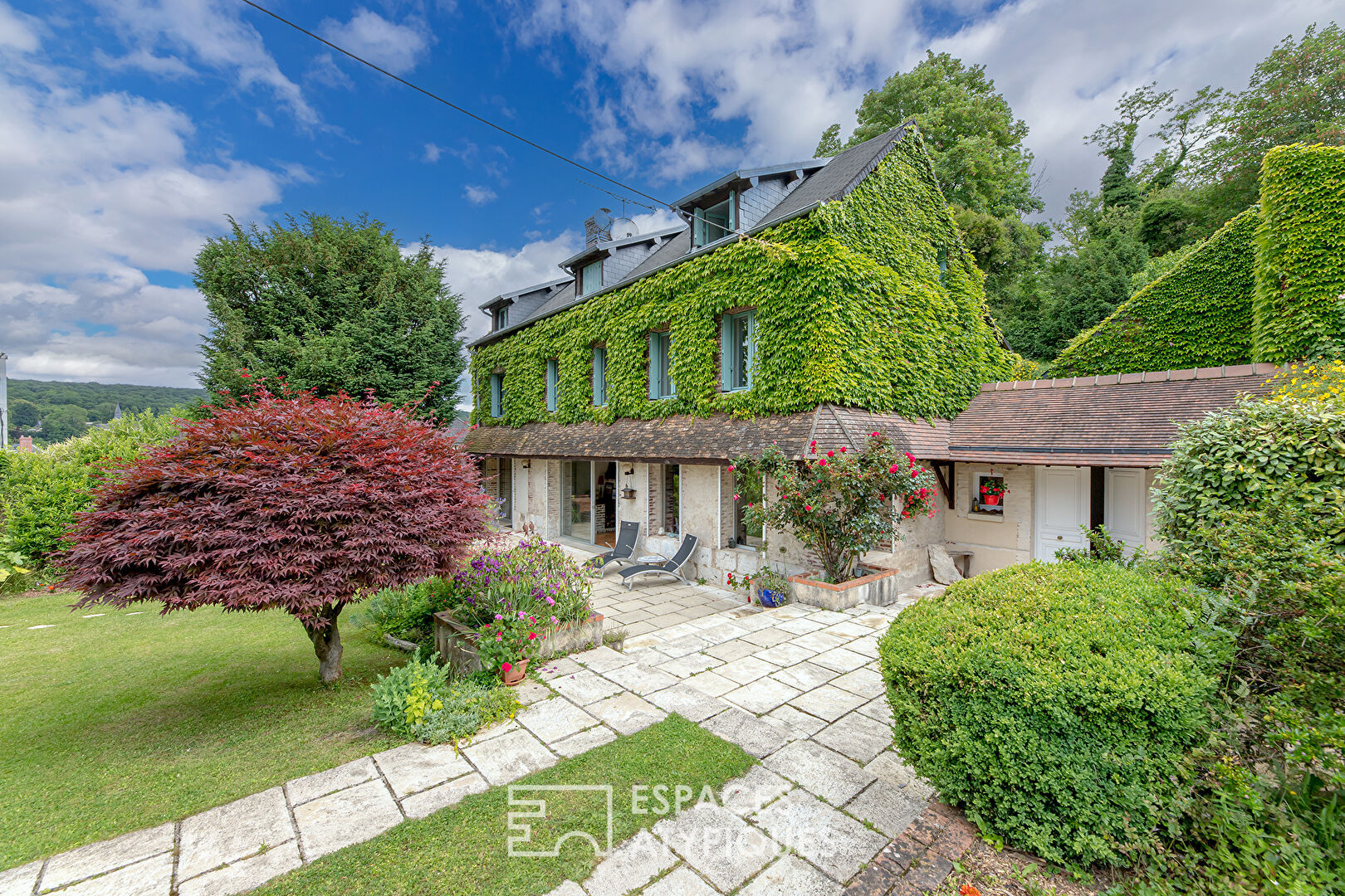 Stone residence with its artist’s studio