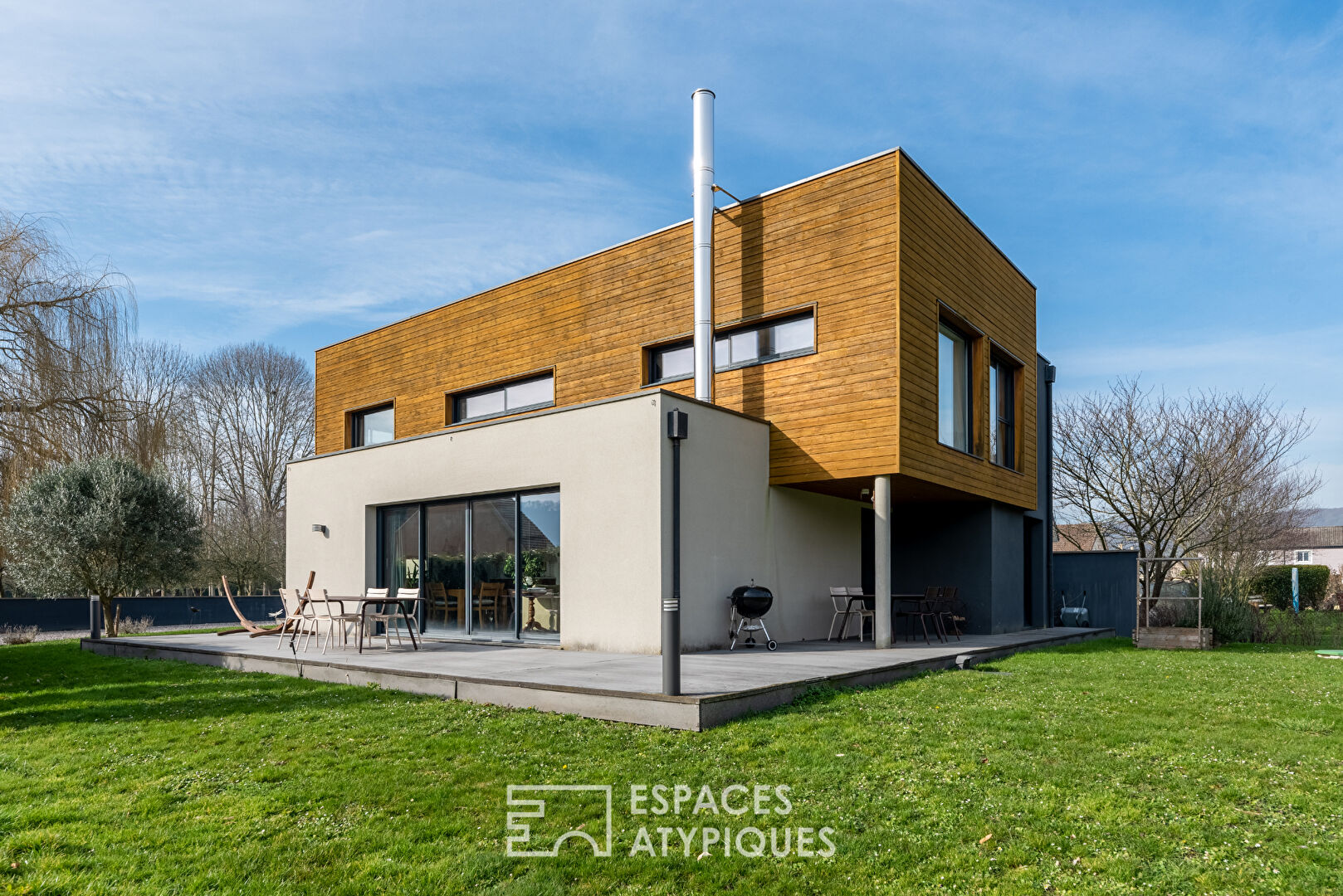 Maison d’architecte cubique labellisée BBC