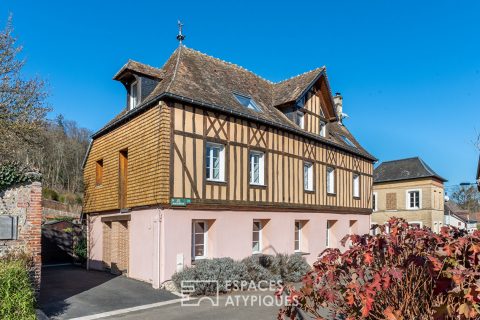 Ancien presbytère au centre d’un village bucolique