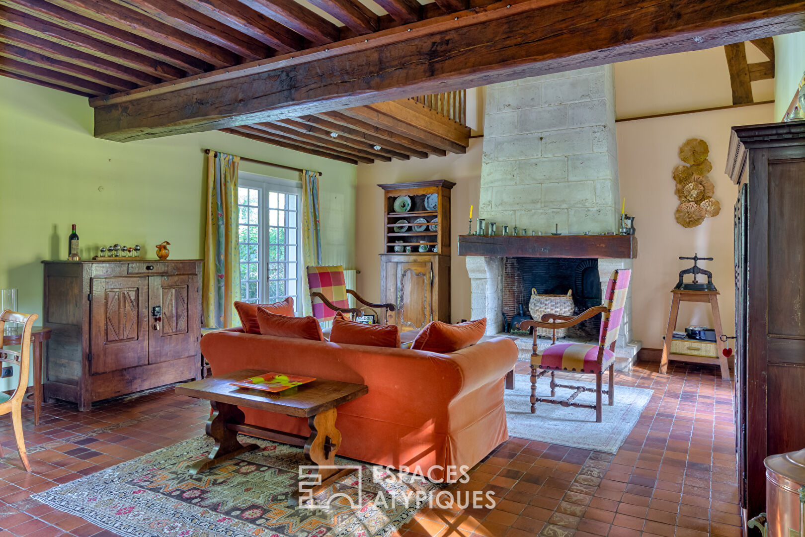 Property crossed by the river in one of the most beautiful villages in France