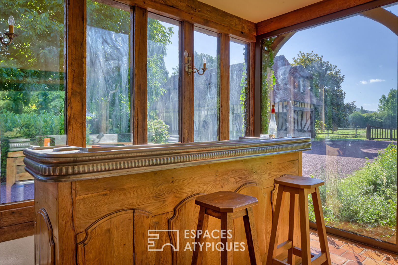 Property crossed by the river in one of the most beautiful villages in France
