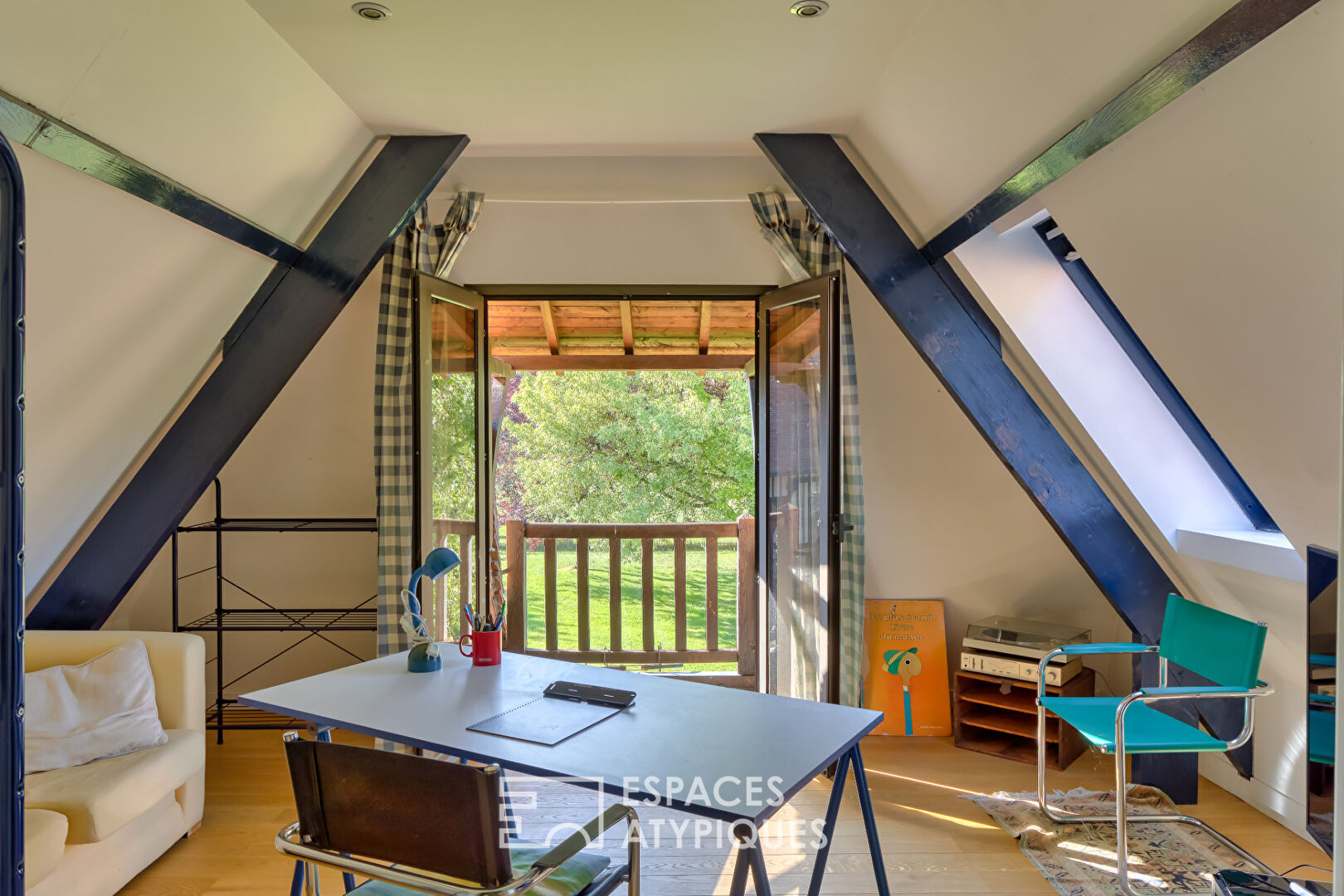 Property crossed by the river in one of the most beautiful villages in France