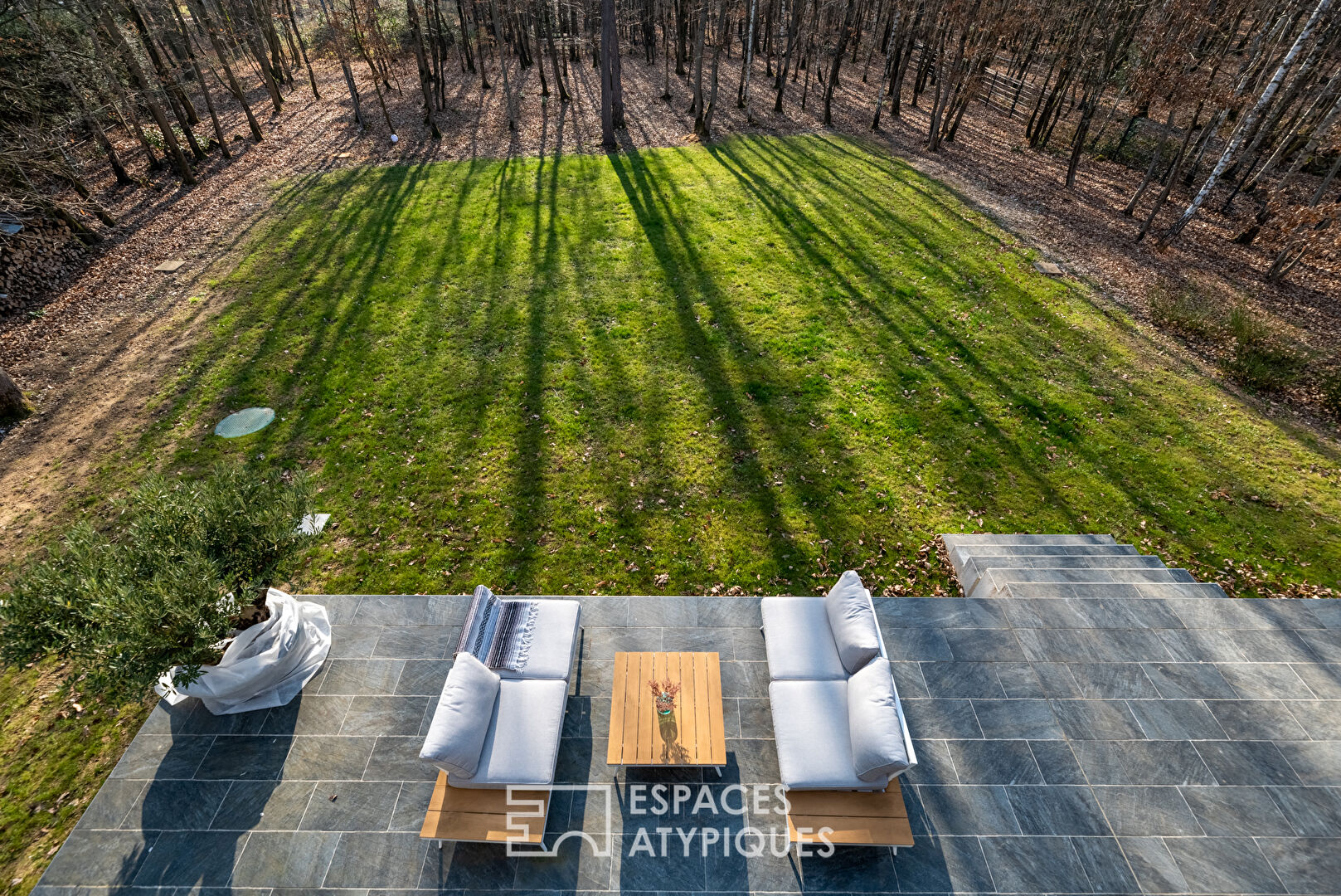 Astonishing wooden frame architect’s house on the edge of the forest