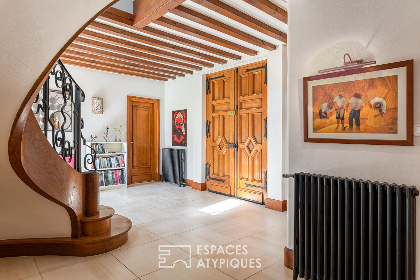 Maison bourgeoise à pans de bois avec extension en centre ville