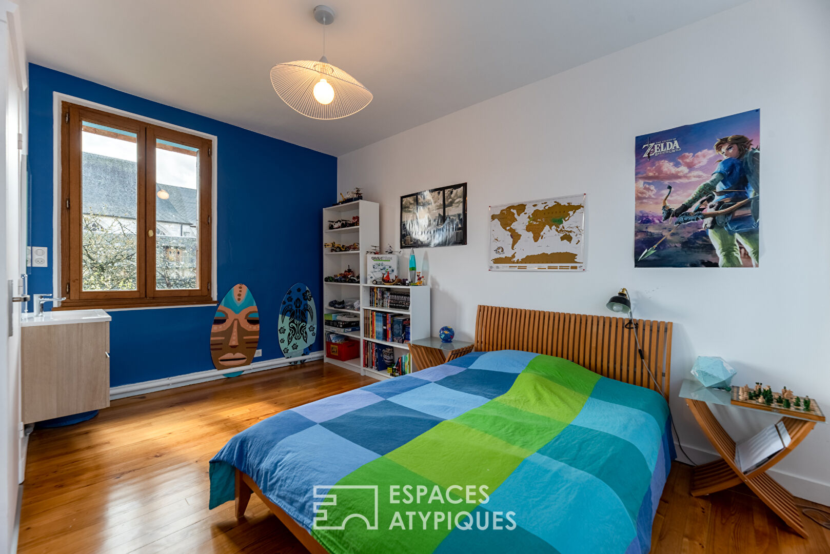 Maison bourgeoise à pans de bois avec extension en centre ville