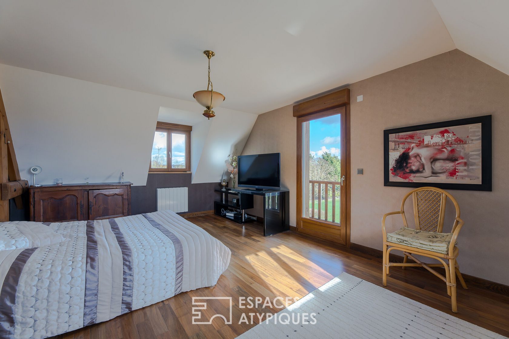 Maison normande contemporaine avec maison d’amis