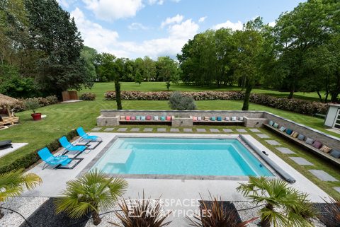 Maison d’architecte avec piscine au coeur d’un domaine privé