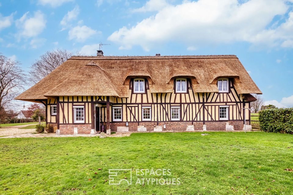 Authentique chaumière normande avec maison d'amis