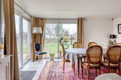 Authentique chaumière normande avec maison d&rsquo;amis