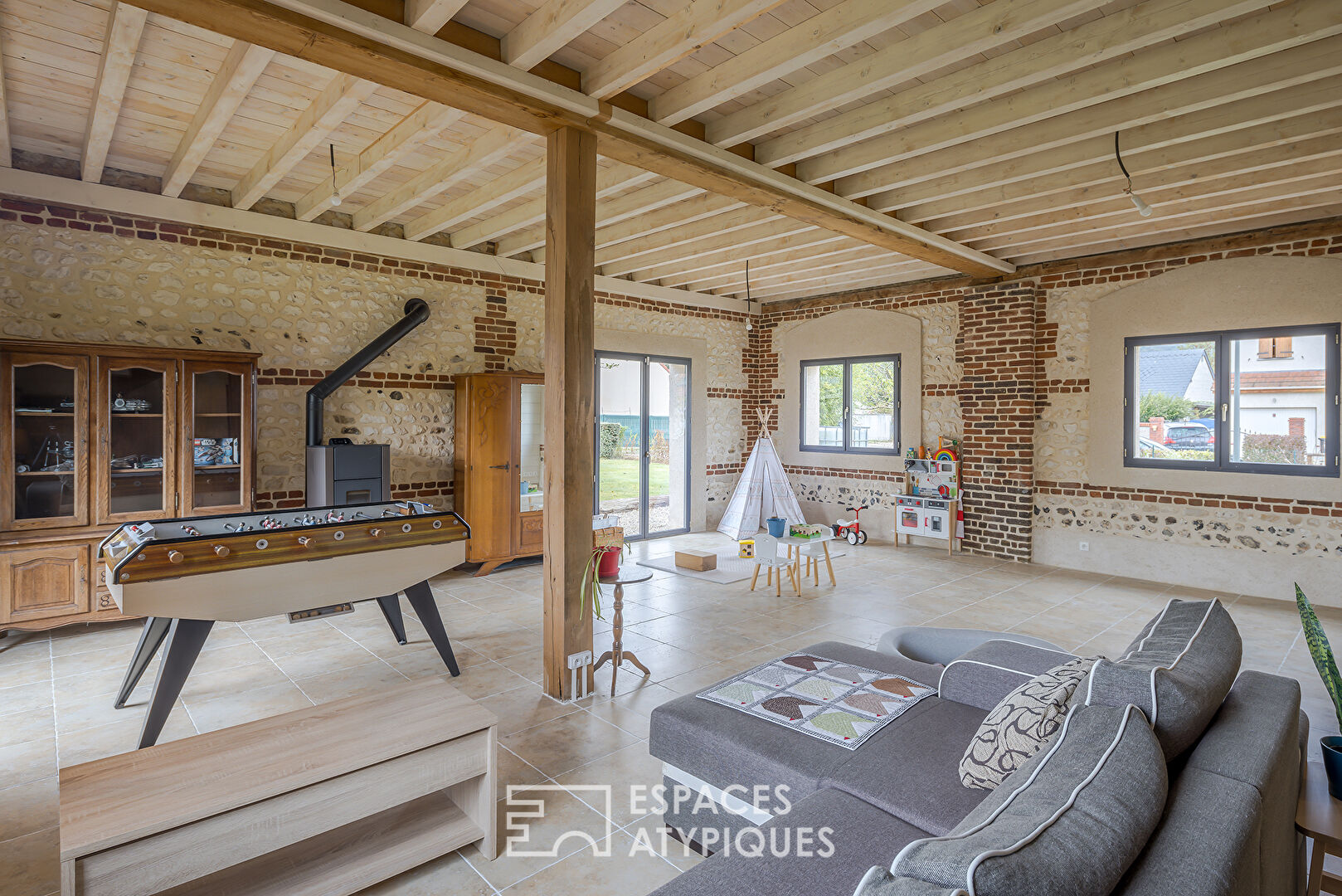 Old renovated 19th century barn