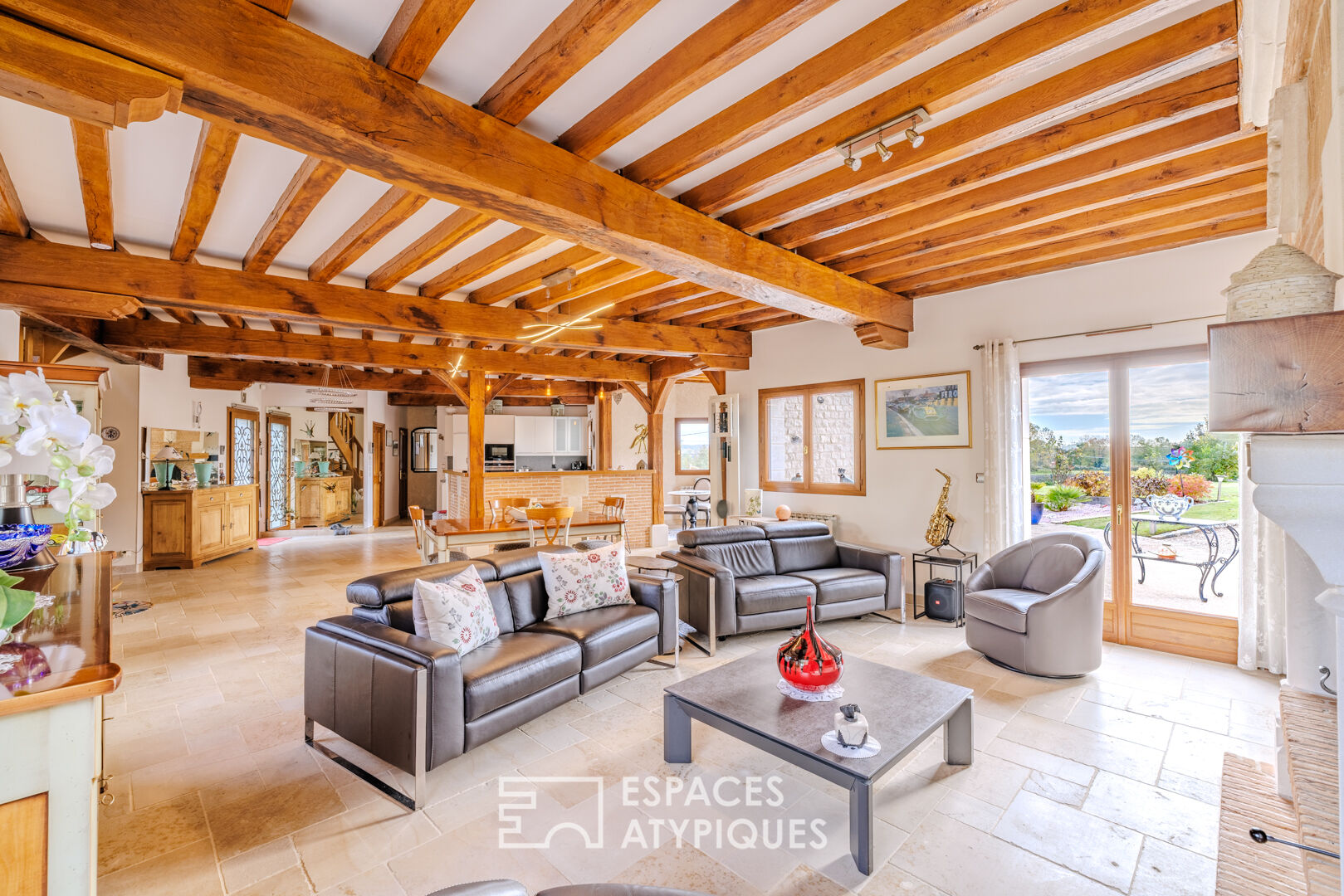 Maison normande contemporaine avec maison d’amis dans la vallée de l’Eure