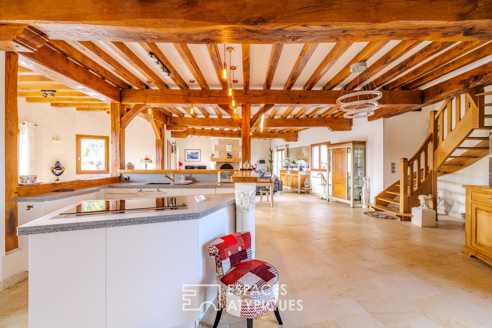 Maison normande contemporaine avec maison d’amis dans la vallée de l’Eure