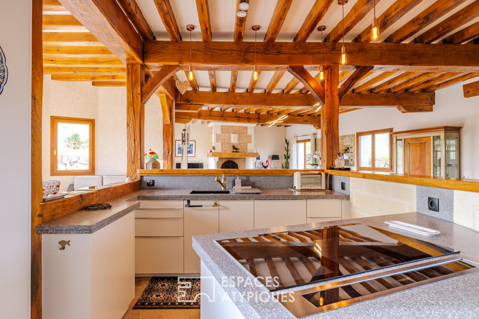 Maison normande contemporaine avec maison d’amis dans la vallée de l’Eure