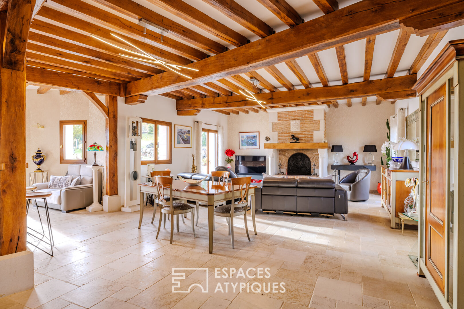 Maison normande contemporaine avec maison d’amis dans la vallée de l’Eure