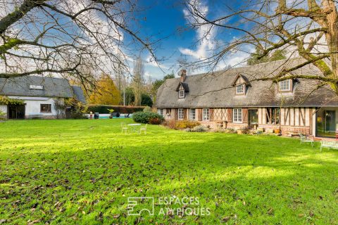 Family property in a green setting