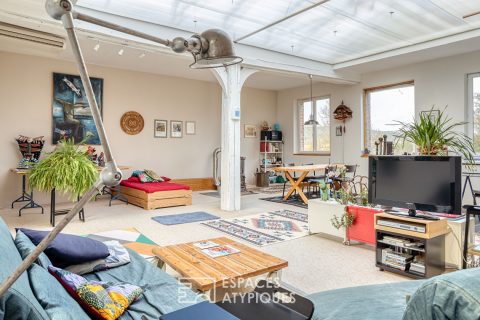 Ancien moulin sur un île privée avec piscine intérieure