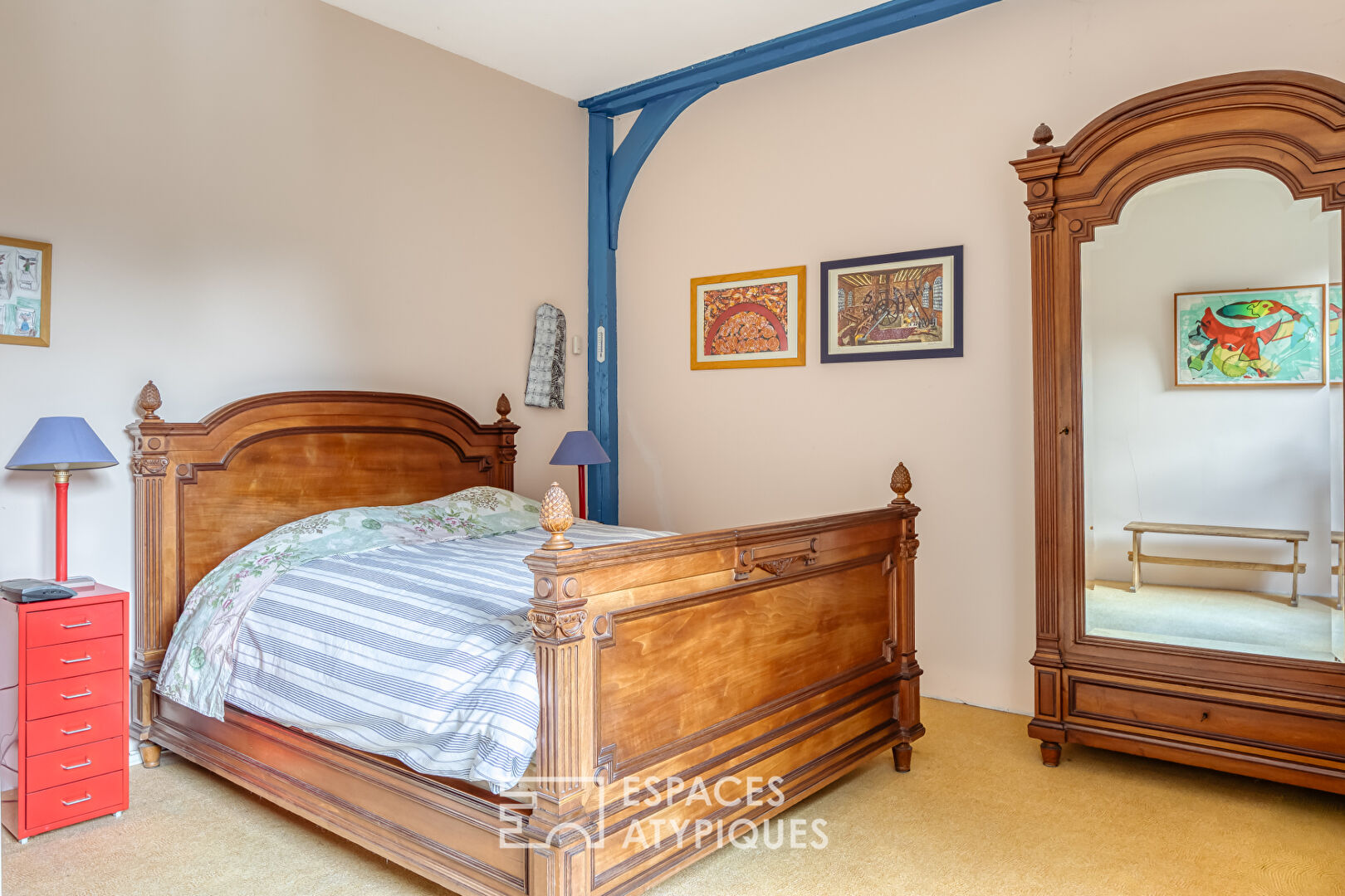 Ancien moulin sur un île privée avec piscine intérieure