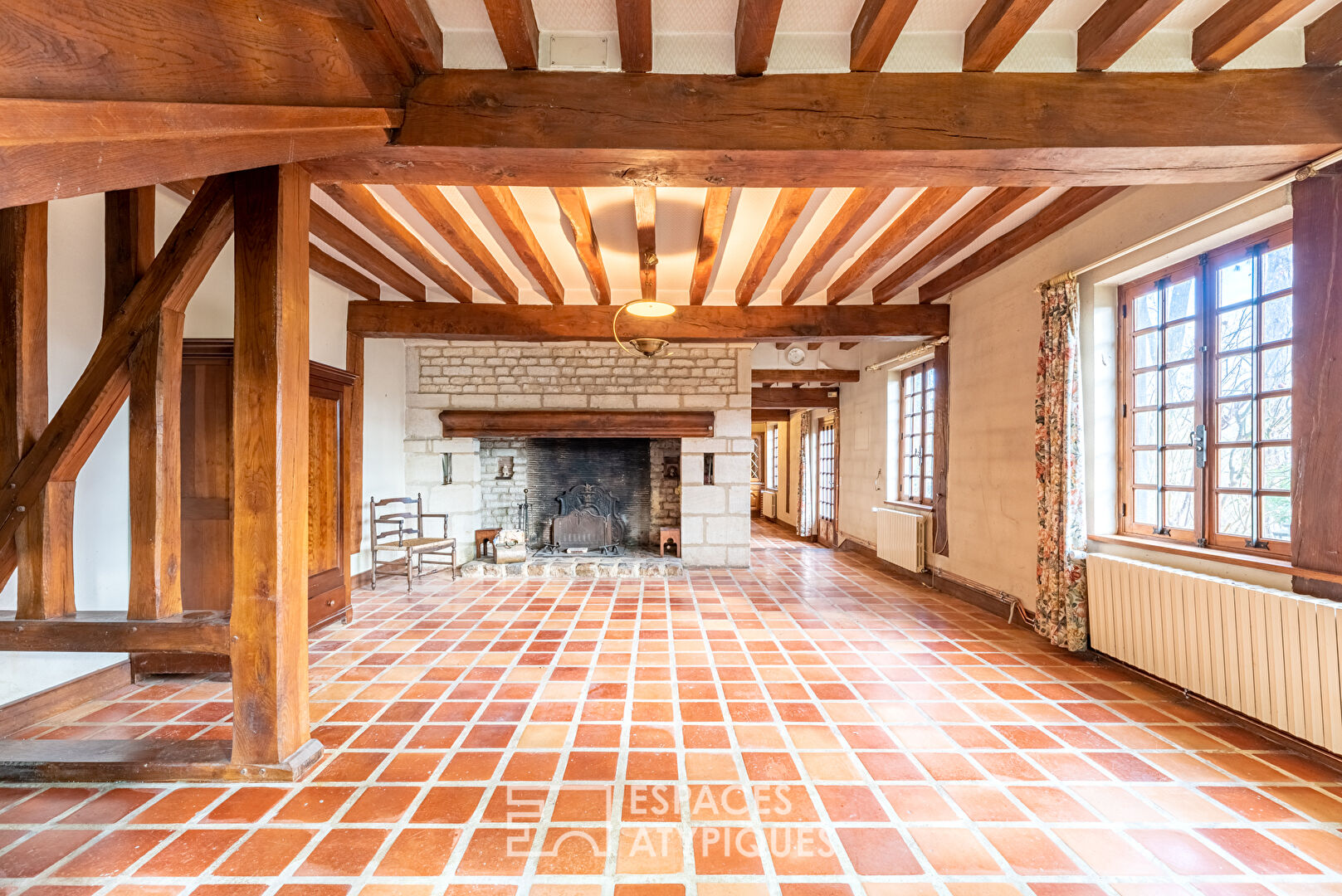 Elegant Norman house and its panorama of the Iton valley