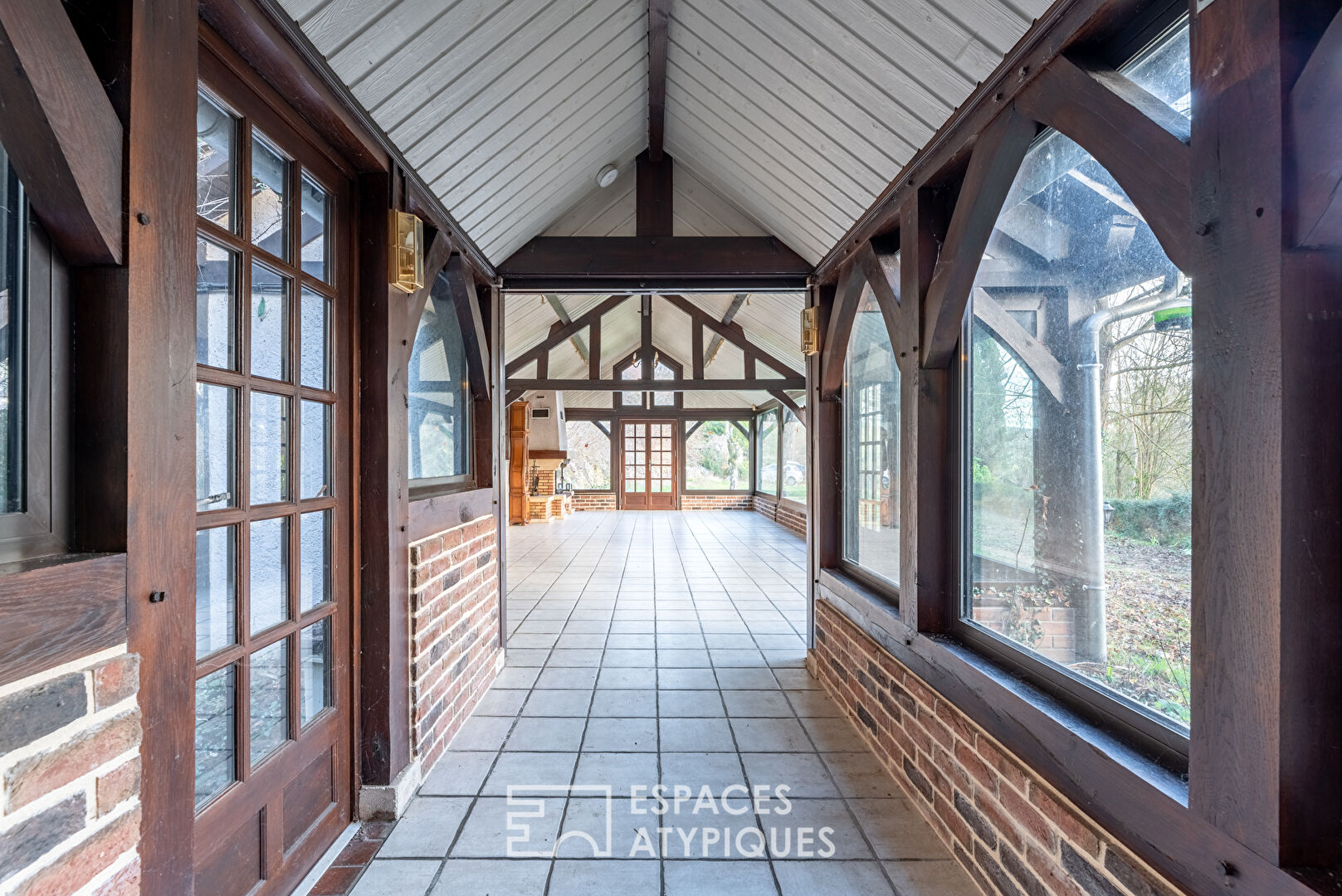 Elegant Norman house and its panorama of the Iton valley