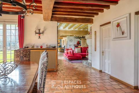 Maison de maître en pierre avec piscine