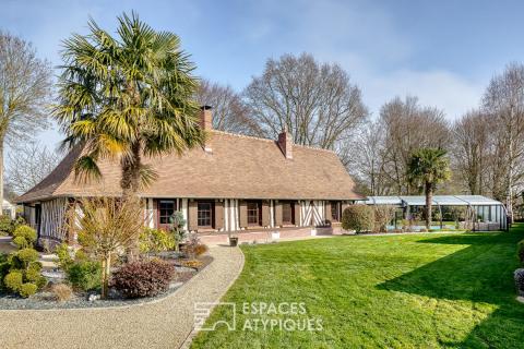 Longère normande entièrement revisitée avec piscine