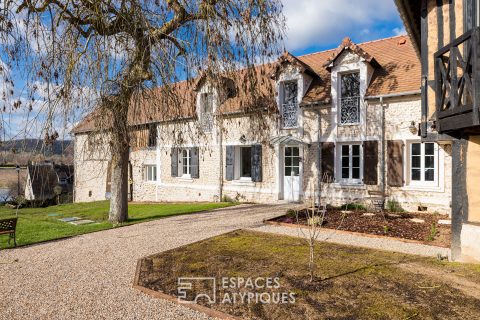 Ancien chai rénové avec vue sur l’Eure
