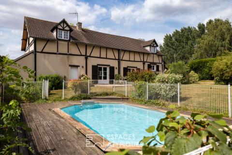 Propriété de campagne dans le Vexin avec parc d&rsquo;un hectare, piscine et tennis