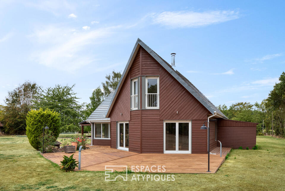 Maison en ossature bois au coeur de la vallée de Seine