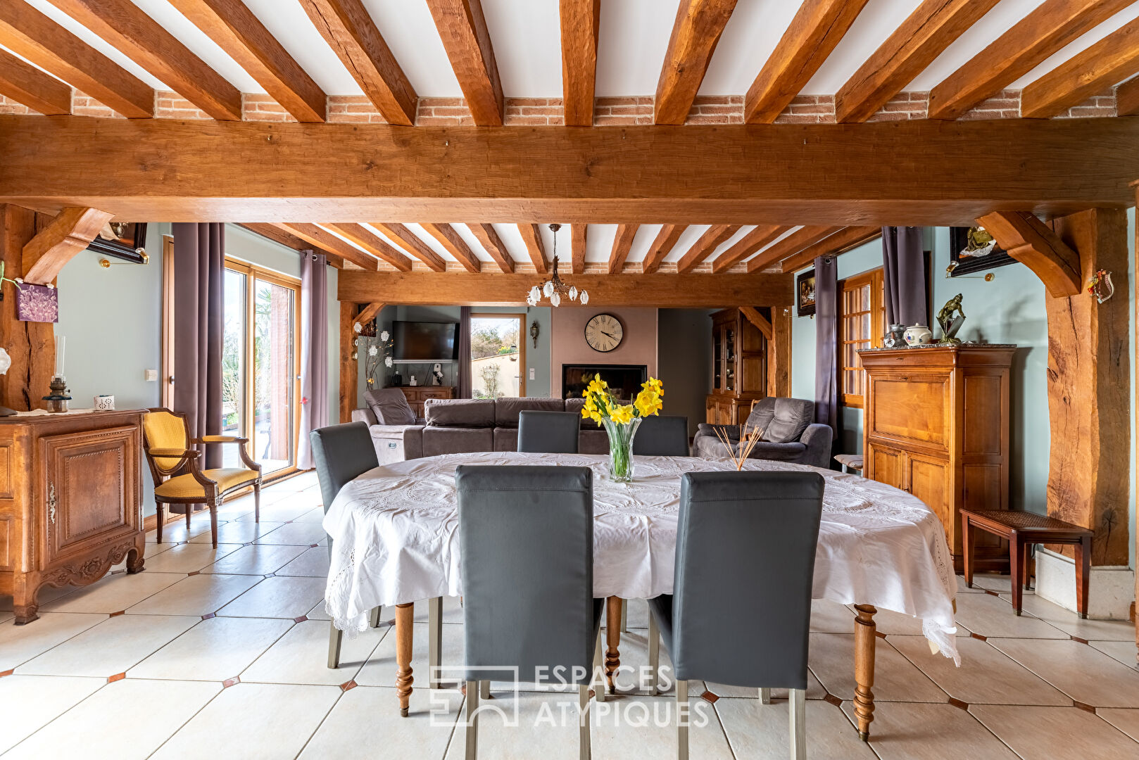 Maison normande avec vue exceptionnelle sur la vallée