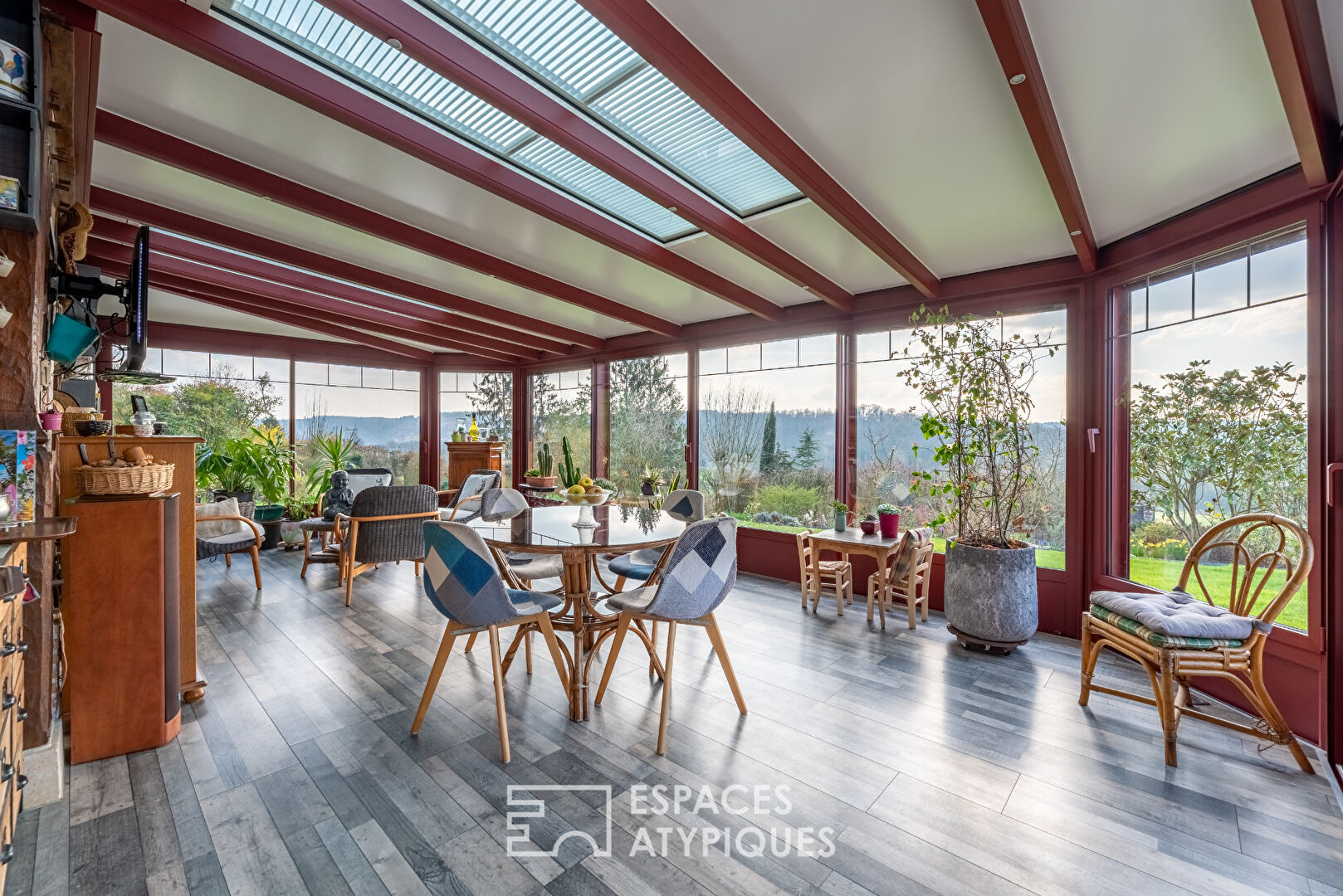 Maison normande avec vue exceptionnelle sur la vallée