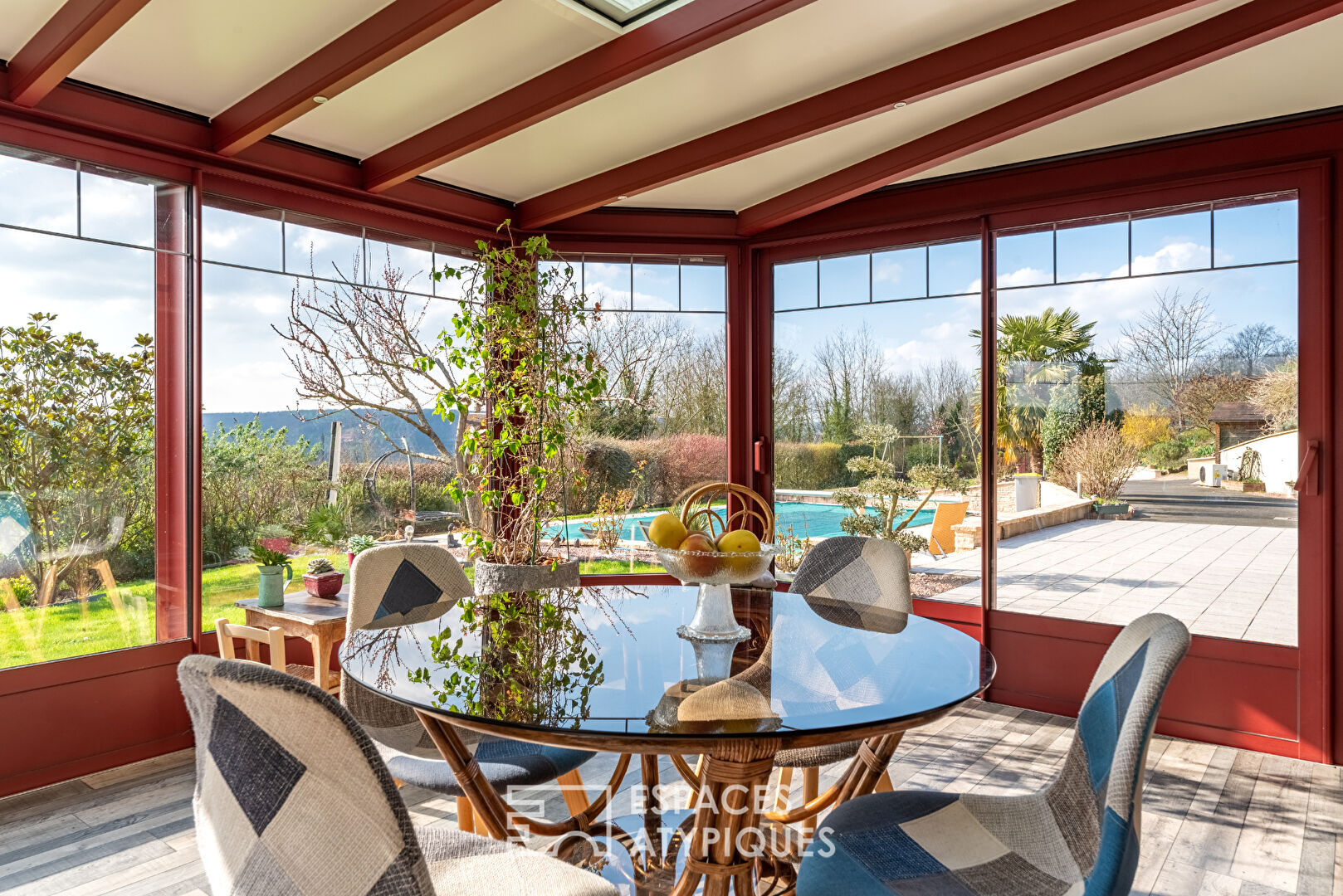 Maison normande avec vue exceptionnelle sur la vallée