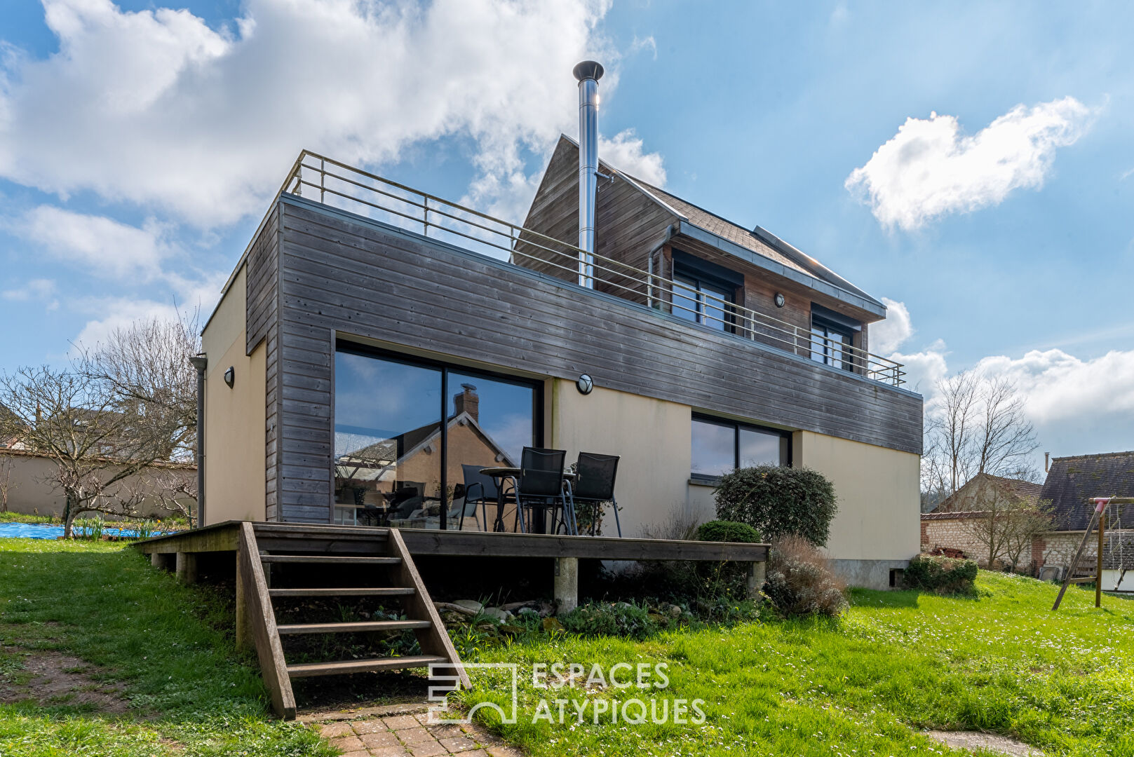 Maison contemporaine avec extension à finaliser