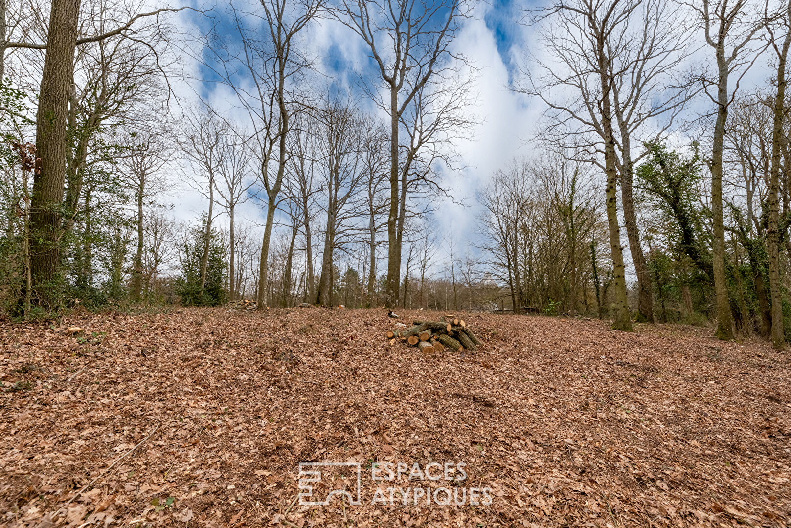 Rare building land with trees in the heart of the village