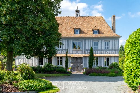 18th century manor house with a swimming pool in an enchanting setting