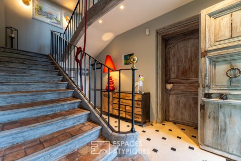 18th century manor house with a swimming pool in an enchanting setting