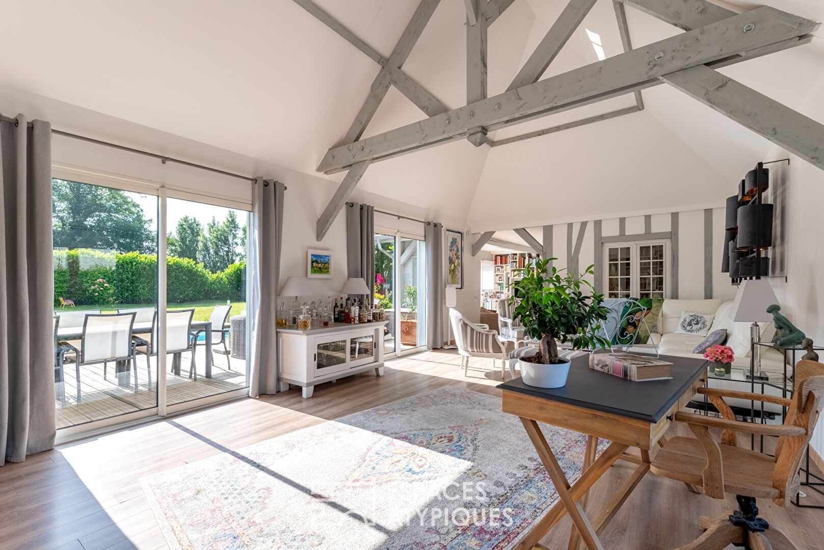 18th century manor house with a swimming pool in an enchanting setting