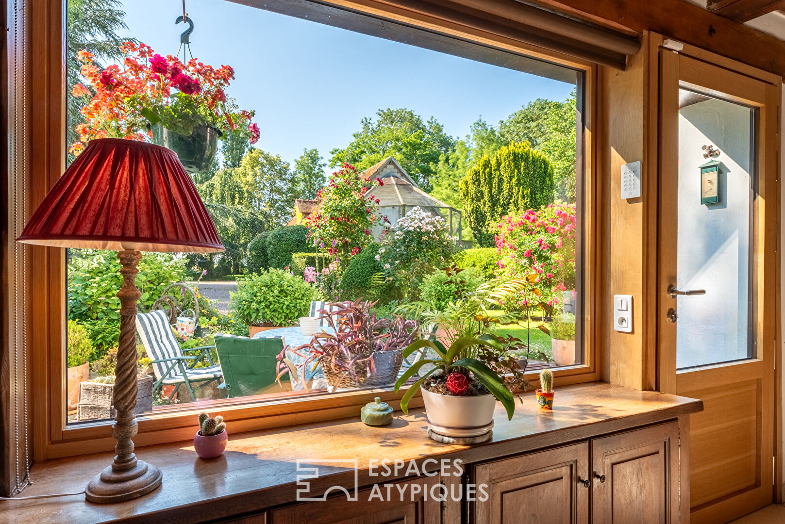 Old renovated barn with charming landscaped garden