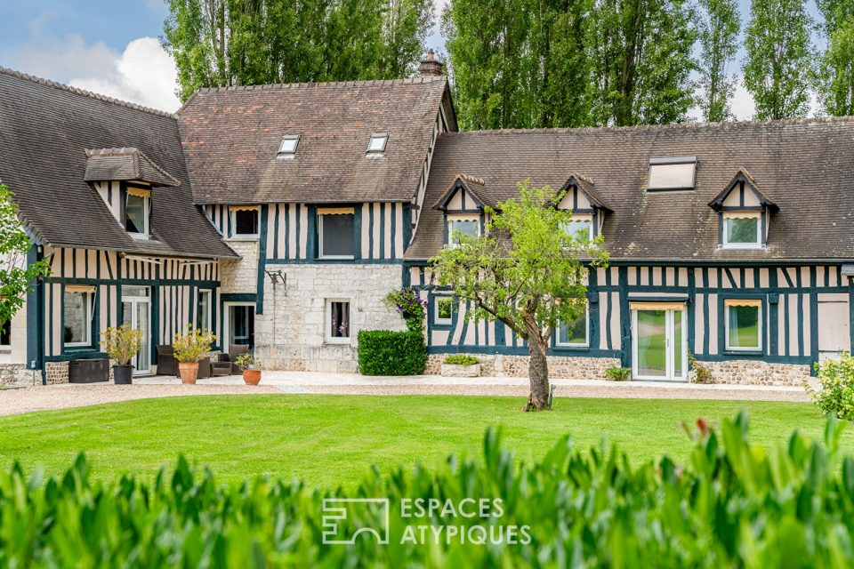 Superbe longère avec maison d'amis dans un cadre historique