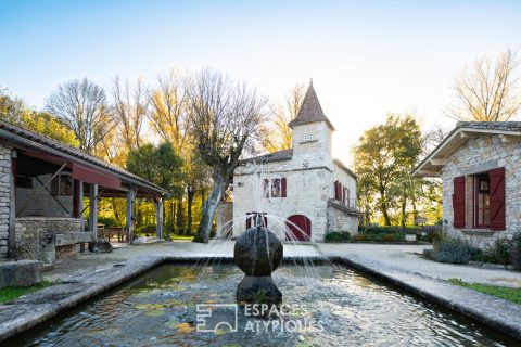 Moulin du XIVéme siècle chargé d’histoire, entre authenticité et confort moderne