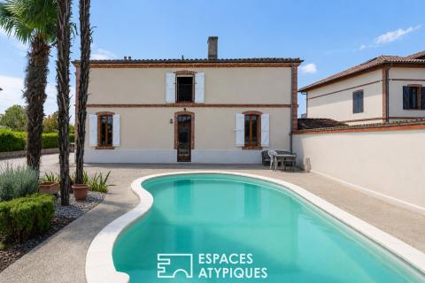 Demeure de caractère avec dépendances et piscine en centre-ville de Castelsarrasin