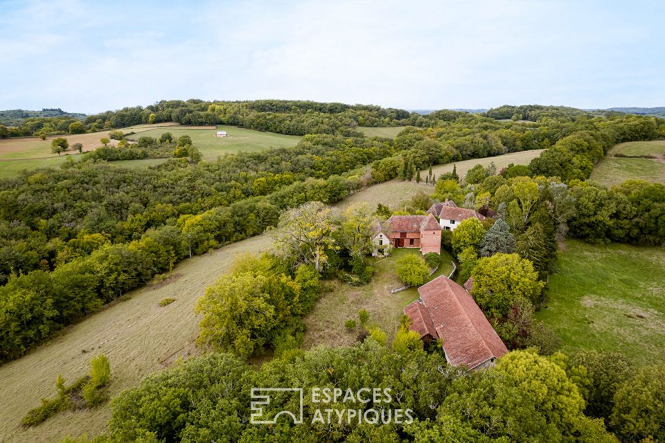 Vaste domaine dans un cadre bucolique.