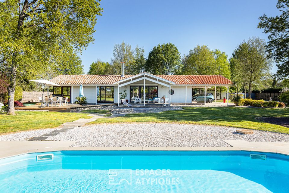 Maison d'architecte avec parc et piscine aux portes de Montauban