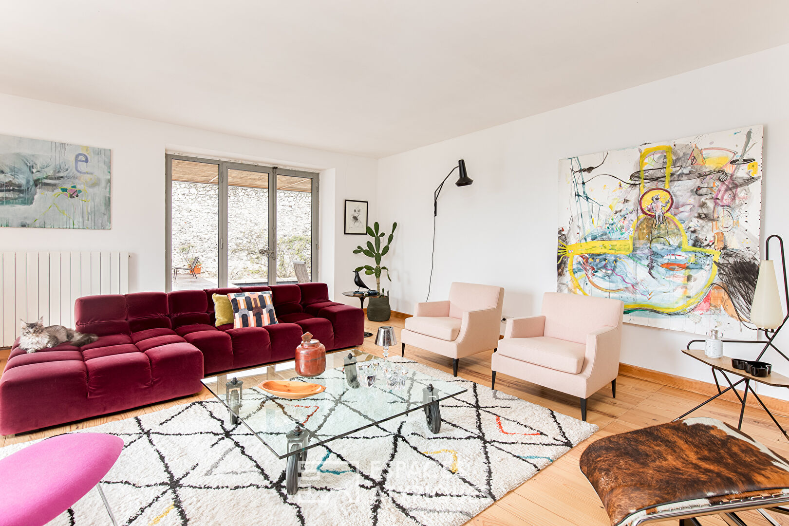 18th century house with swimming pool in the heart of a charming village