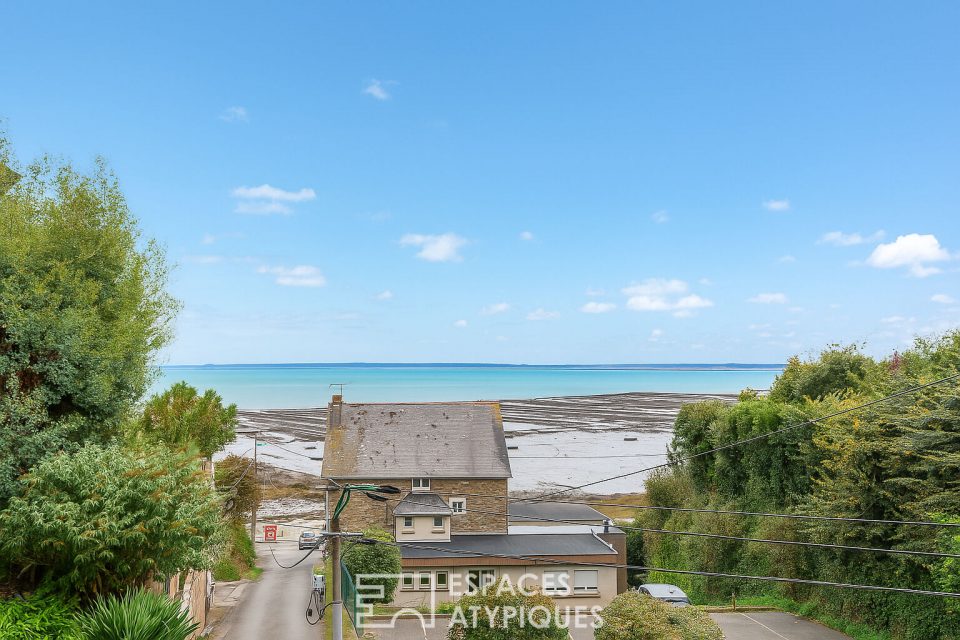 Maison d'architecte familiale avec vue mer