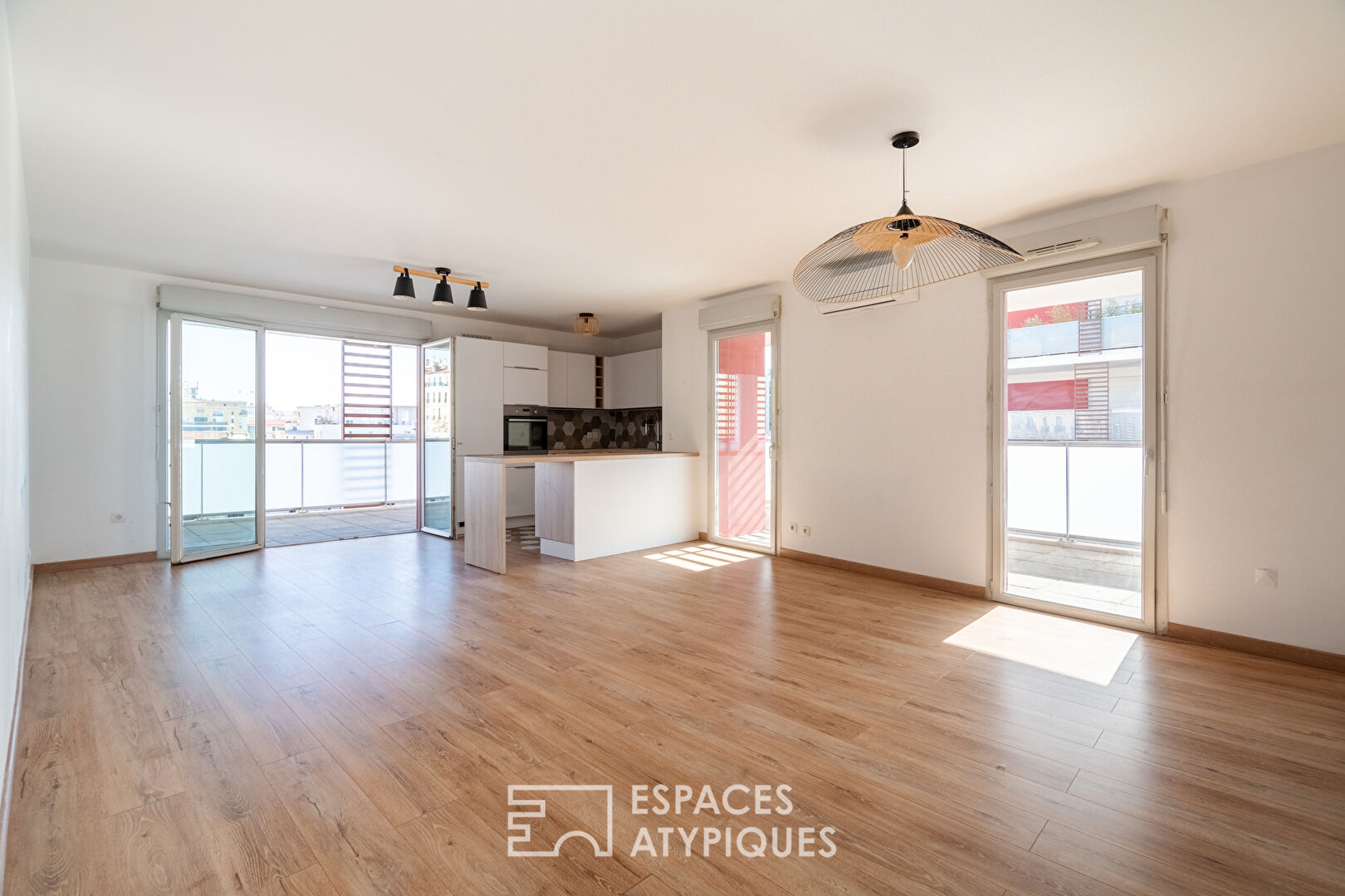 Renovated apartment with terrace and view