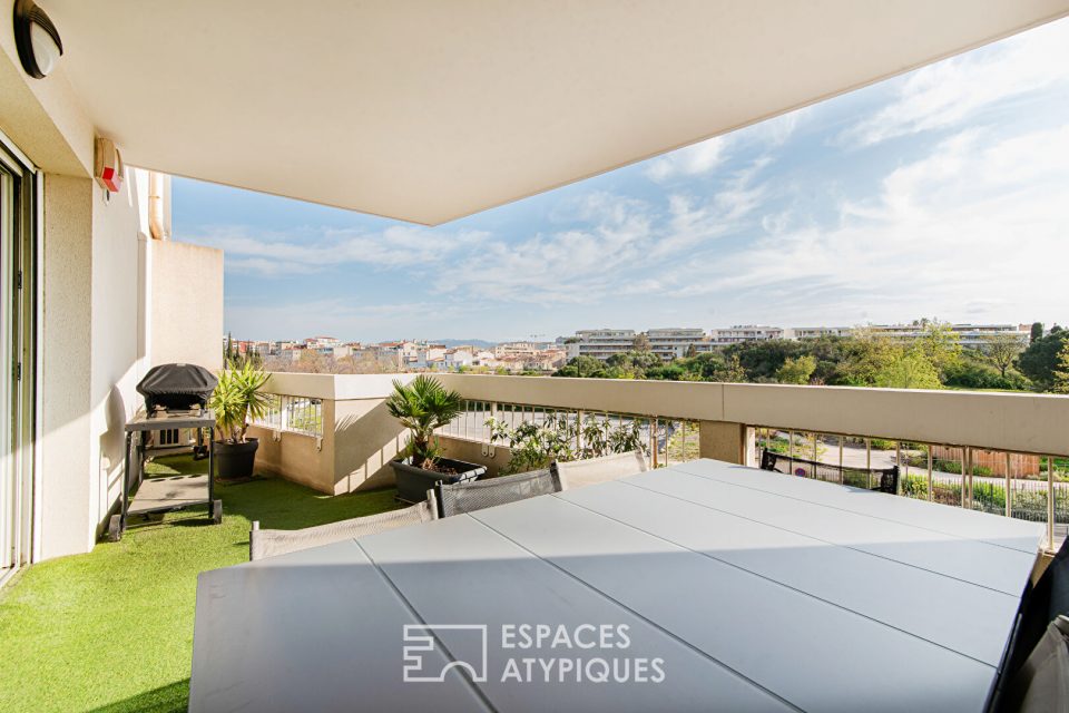 T4 contemporain avec terrasse et vue dégagée sur parc - Marseille 8e